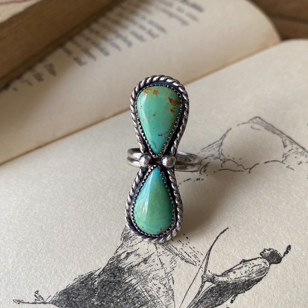 Kingman Turquoise Statement Ring